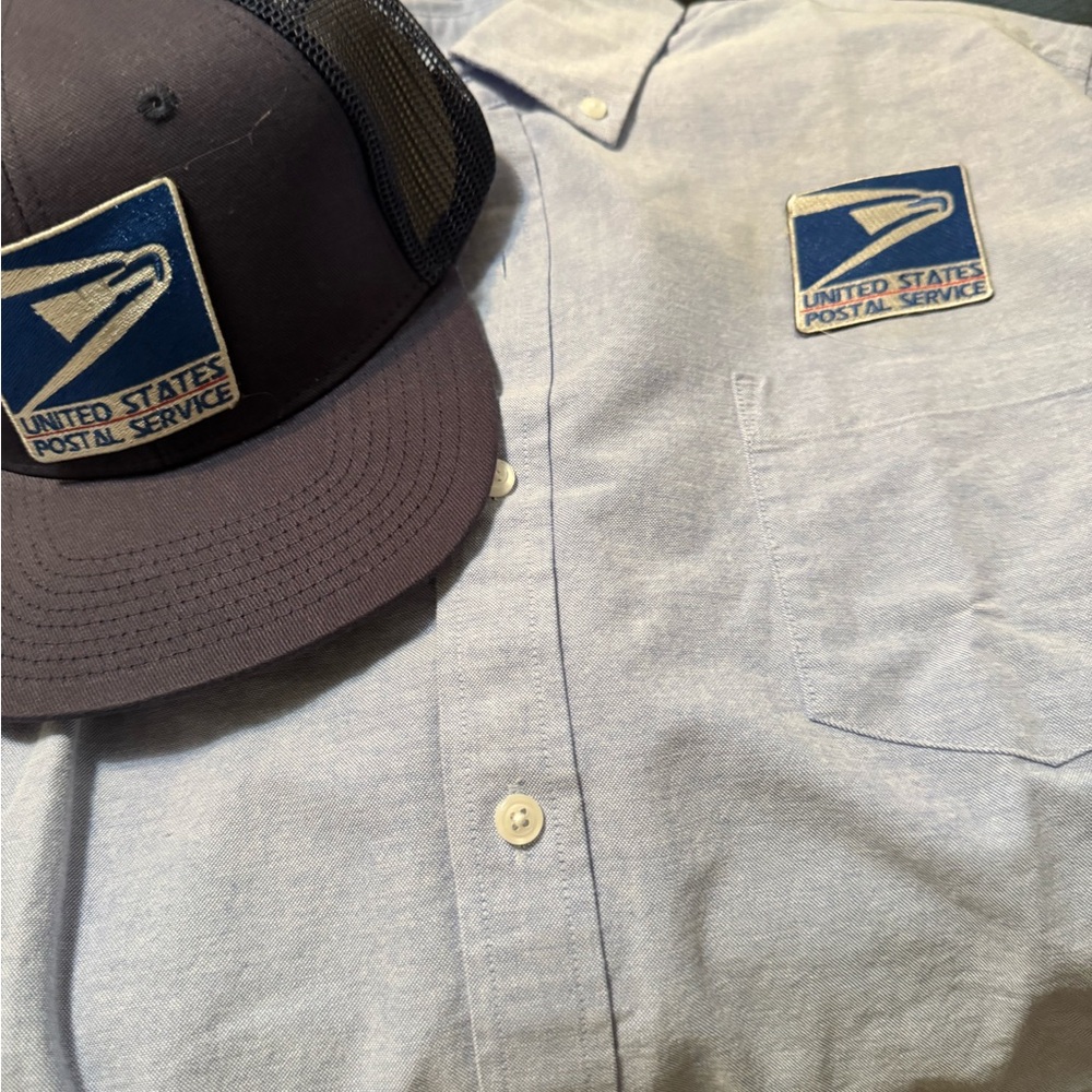 Blue Casual Button Down Shirt